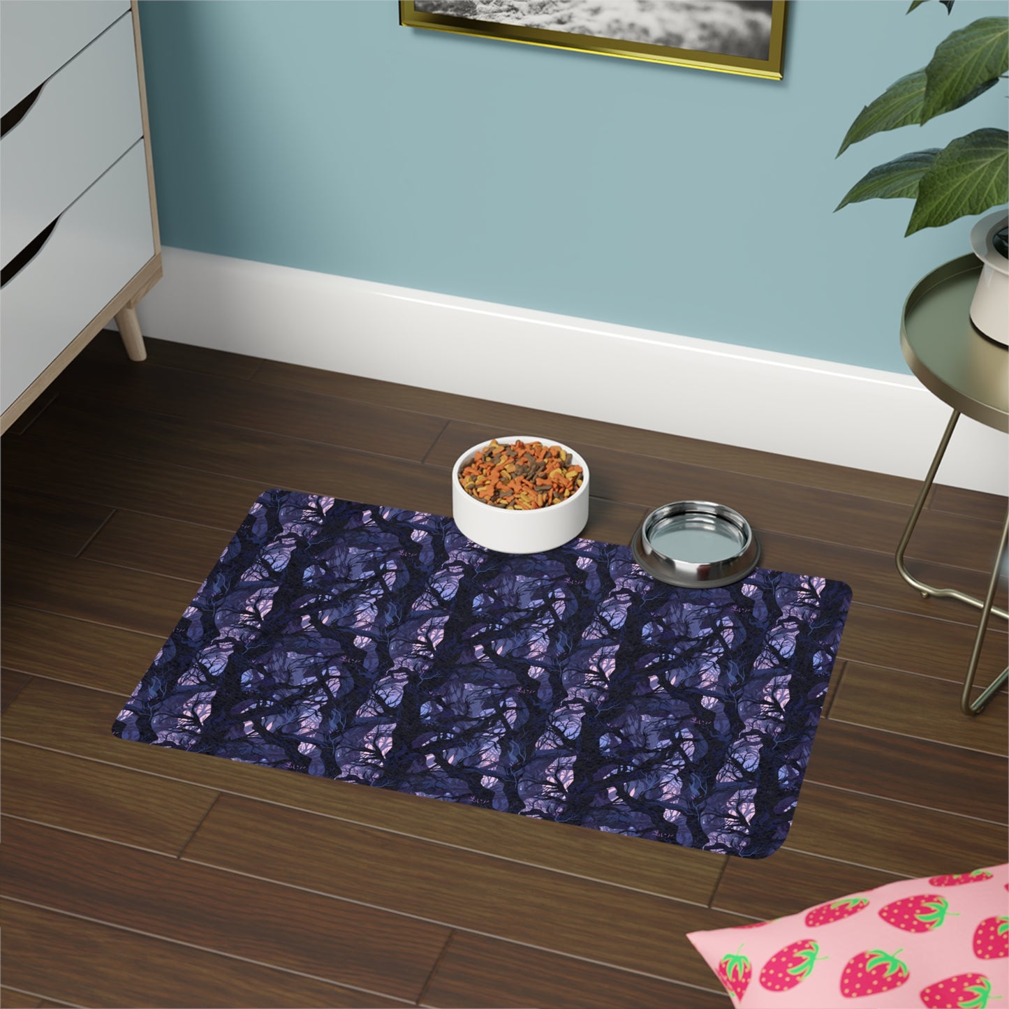 Haunted Forest Pet Food Mat (12x18)