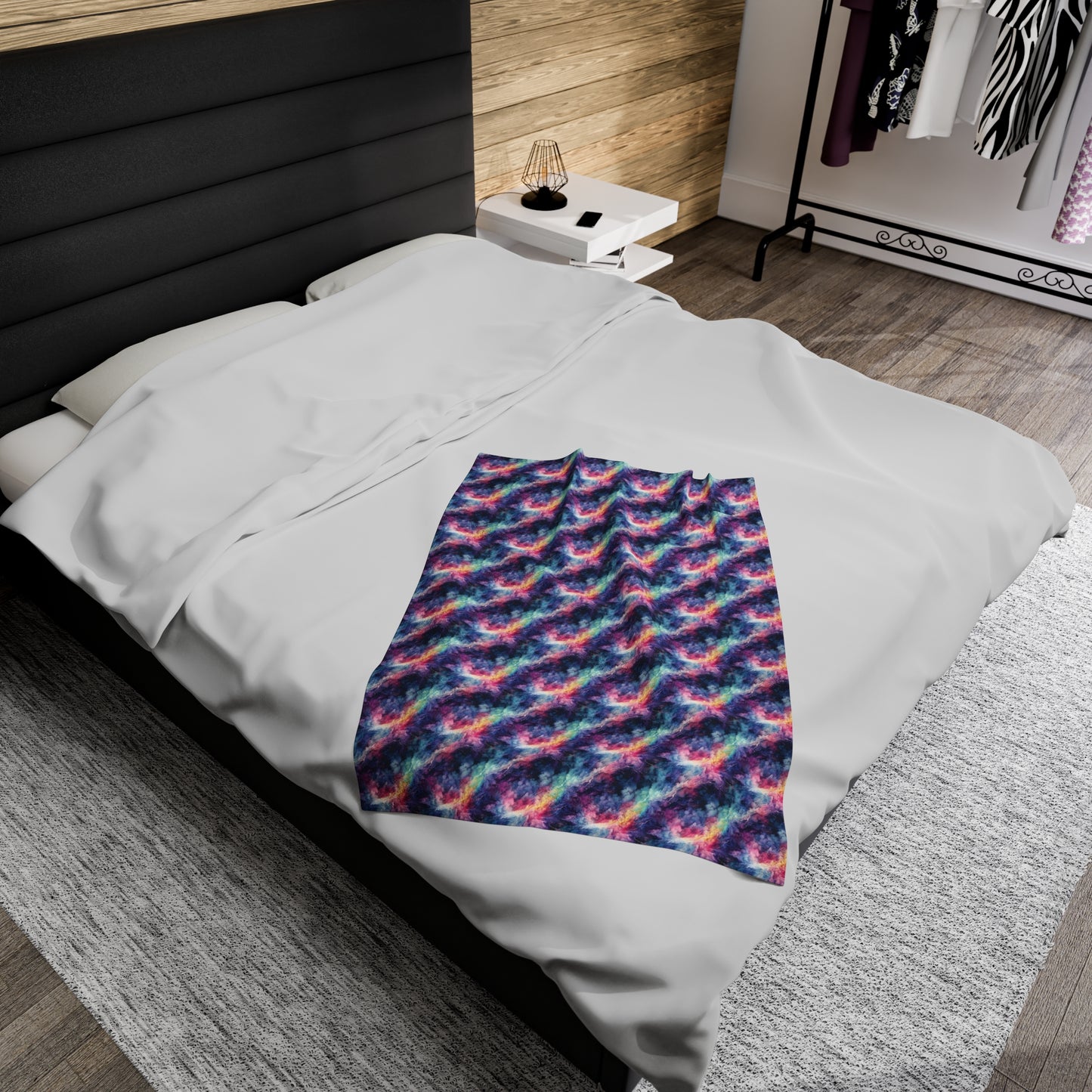 Spectral Storm Velveteen Plush Blanket
