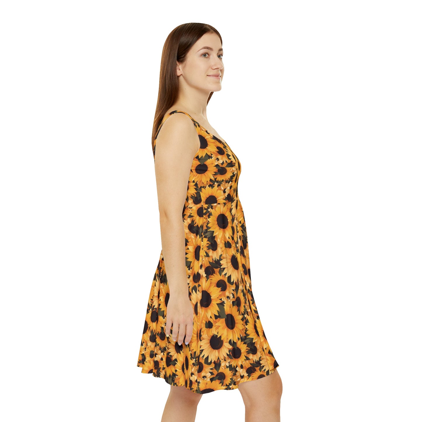 Sunflower Field Women's Skater Dress (AOP)