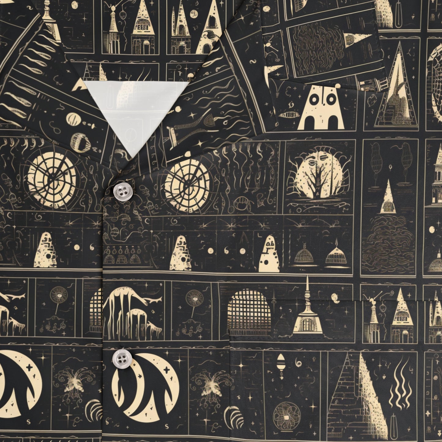 Cursed Sigils Men's Hawaiian Shirt (AOP)