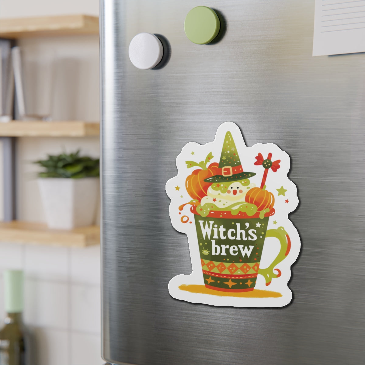 Witch's Brew Die-Cut Magnets