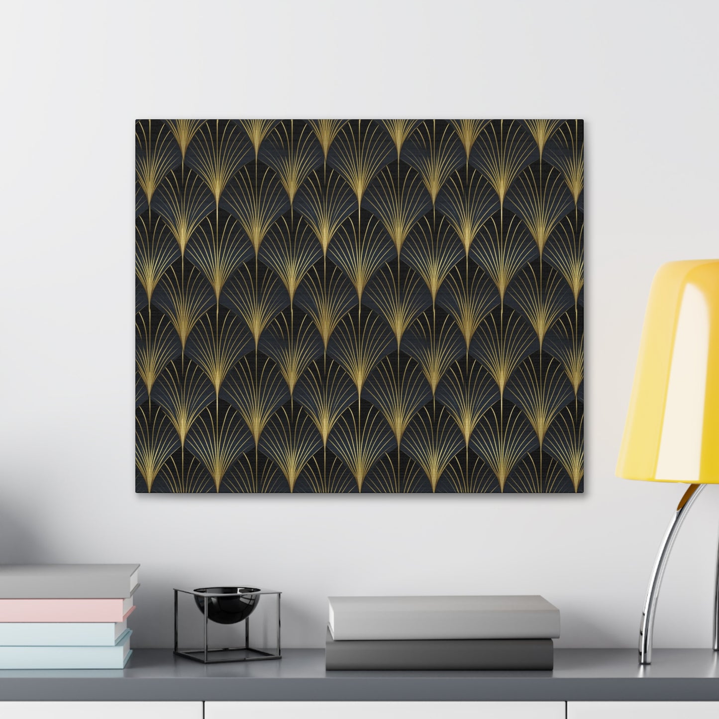 Art Deco Fans Canvas Gallery Wrap