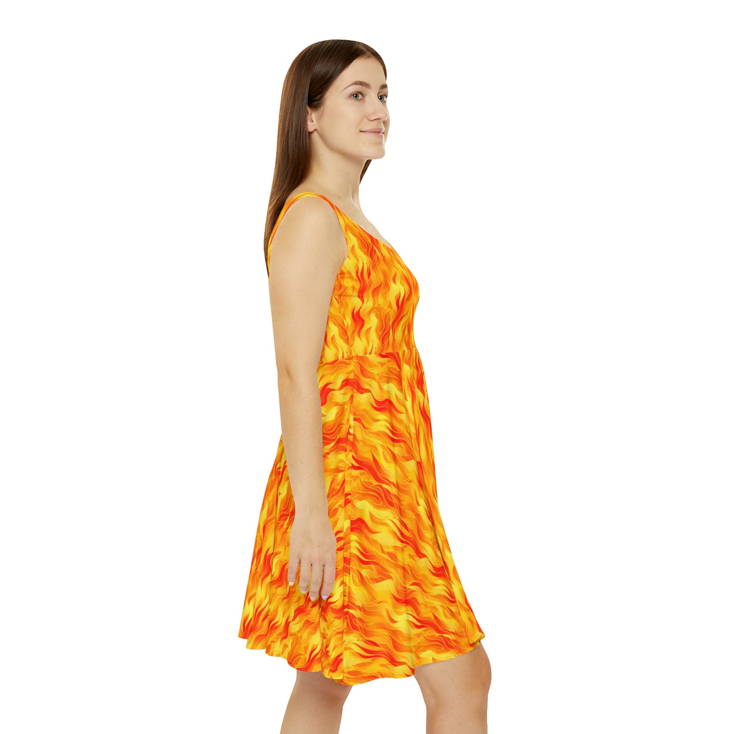 Bring the Heat Women's Skater Dress (AOP)