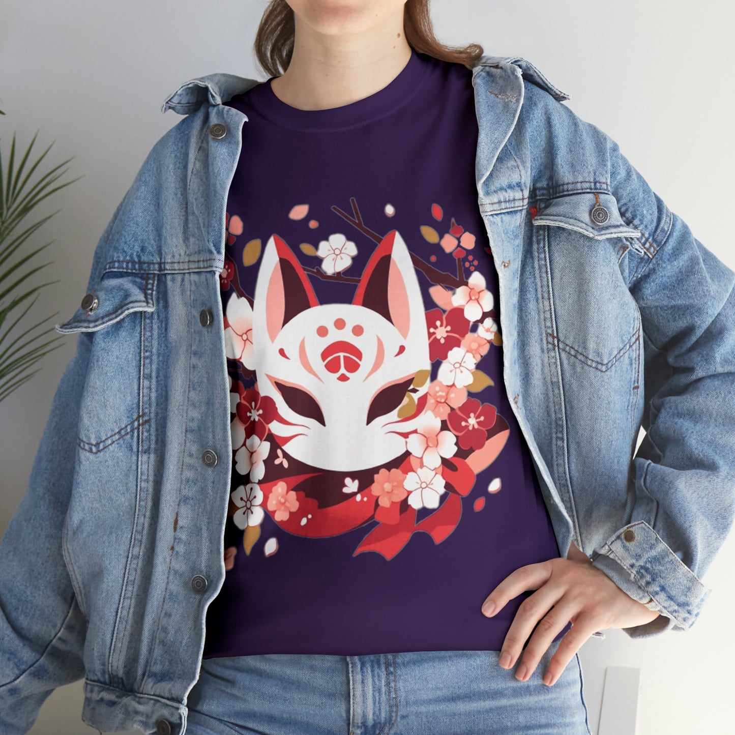 Kitsune Mask Unisex Heavy Cotton Tee