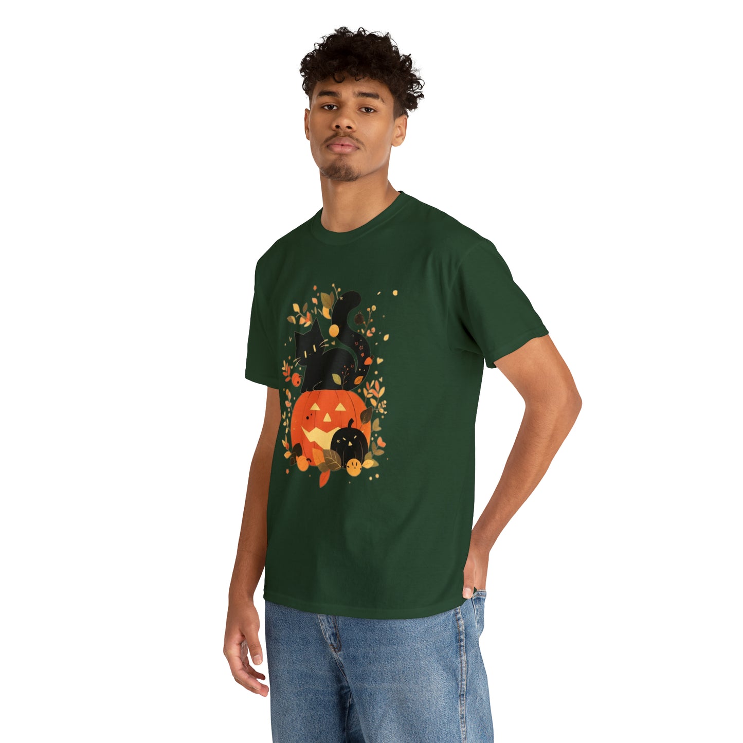 Spooky Kitty Unisex Heavy Cotton Tee
