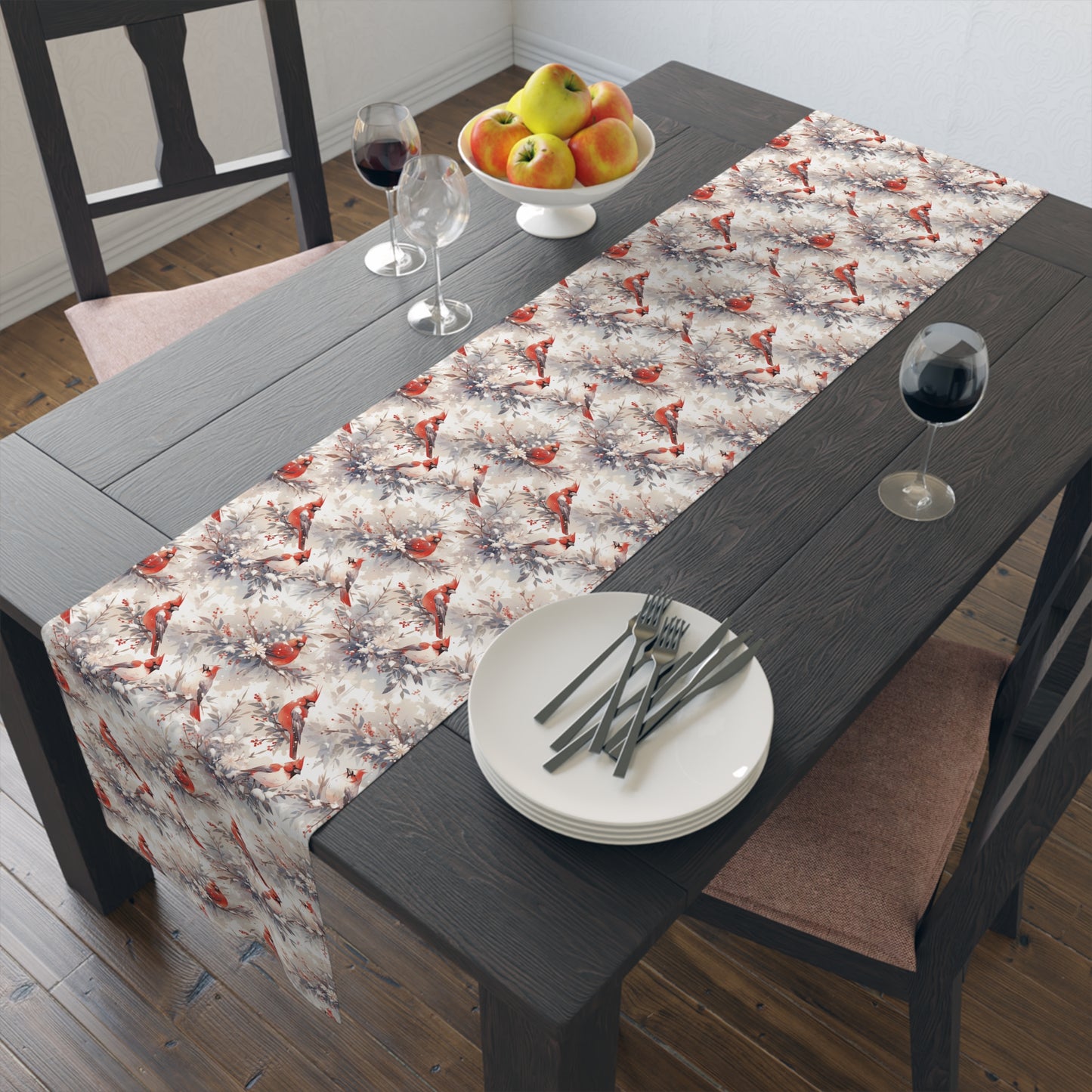 Winter Cardinals Table Runner (Cotton, Poly)