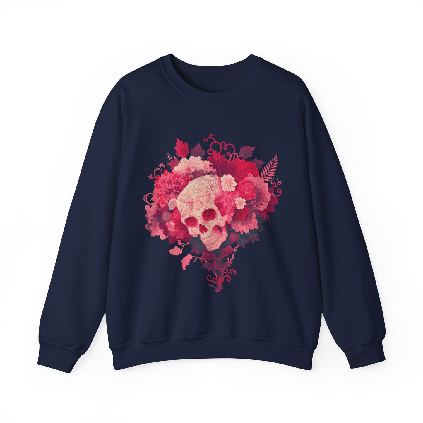 Skull Bouquet Unisex Heavy Blend™ Crewneck Sweatshirt