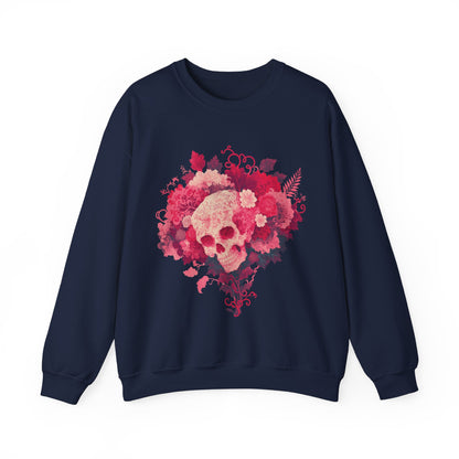Skull Bouquet Unisex Heavy Blend™ Crewneck Sweatshirt