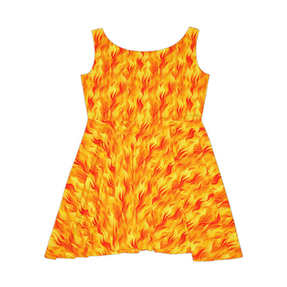 Bring the Heat Women's Skater Dress (AOP)