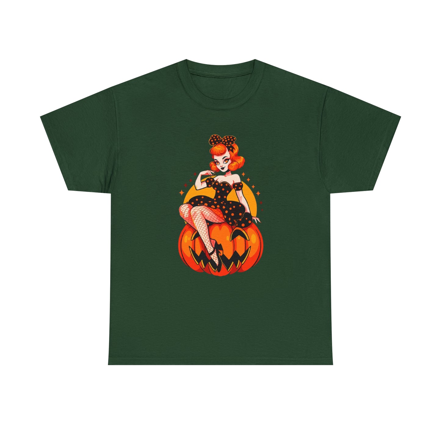 Pumpkin Pinup Unisex Heavy Cotton Tee