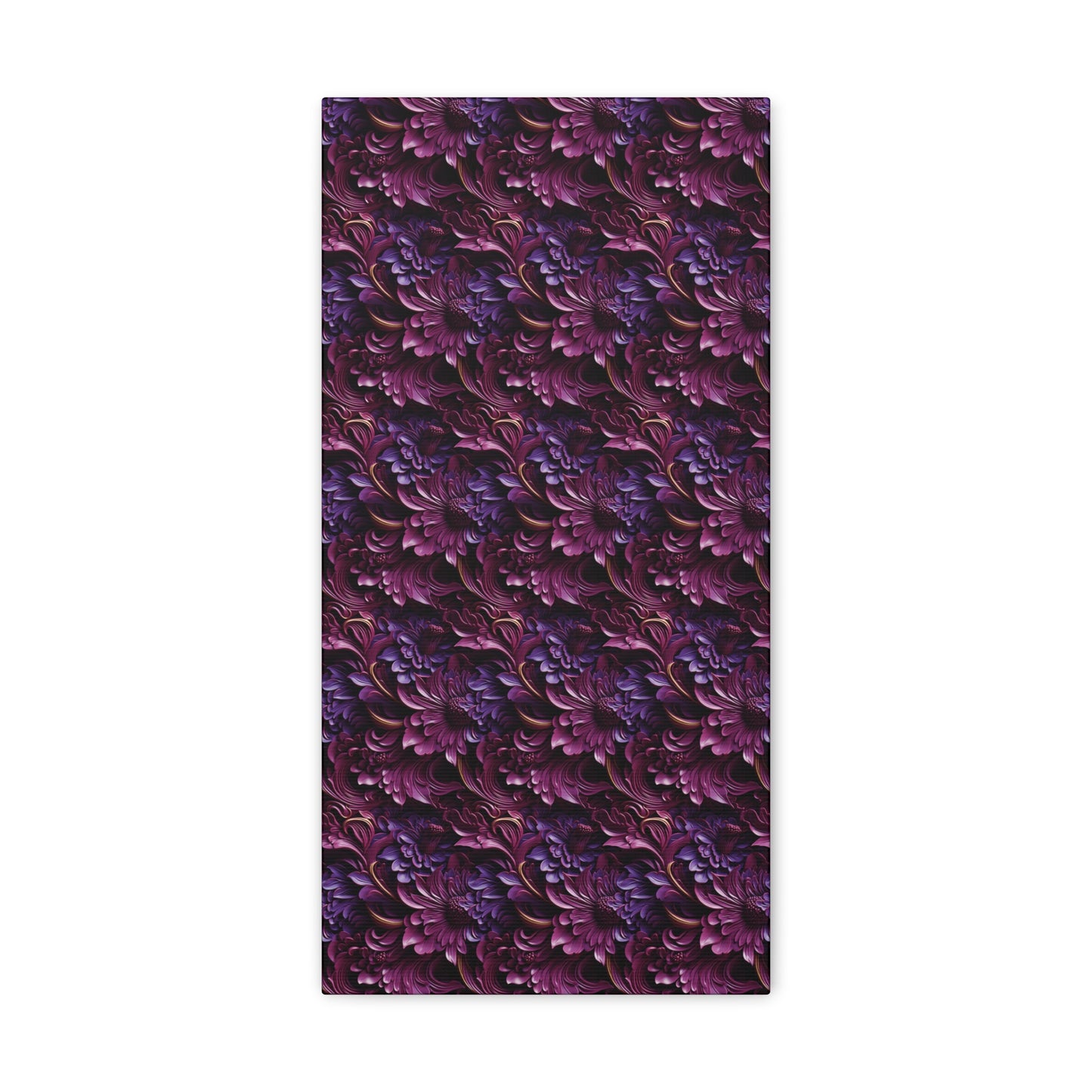 Purple Florals Canvas Gallery Wrap