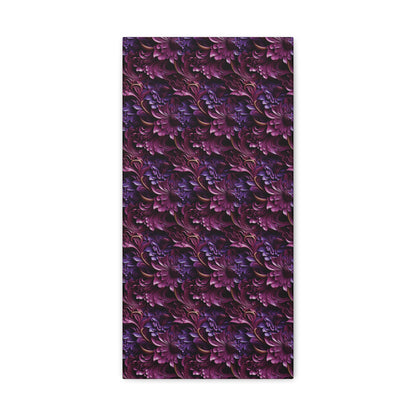 Purple Florals Canvas Gallery Wrap