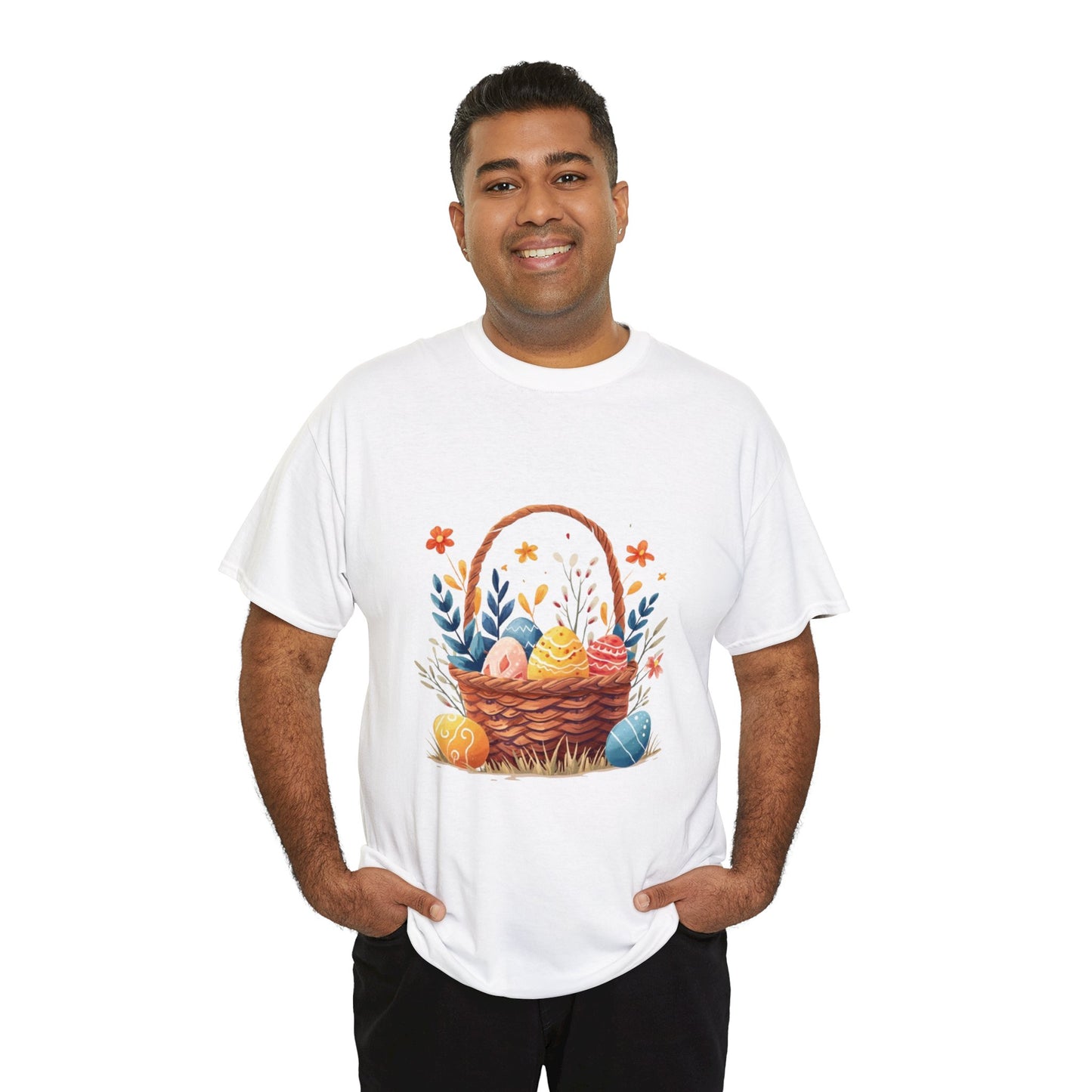 Easter Basket Unisex Heavy Cotton Tee