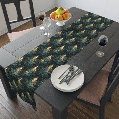 Twinkling Trees Table Runner (Cotton, Poly)