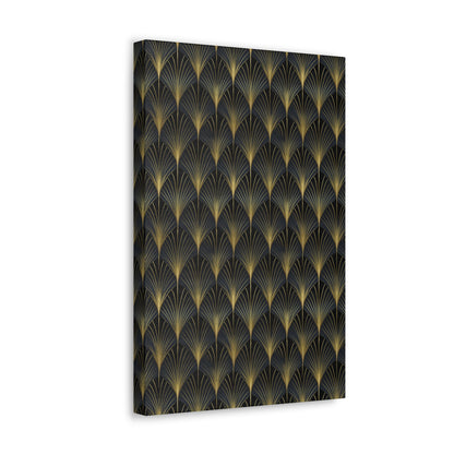 Art Deco Fans Canvas Gallery Wrap