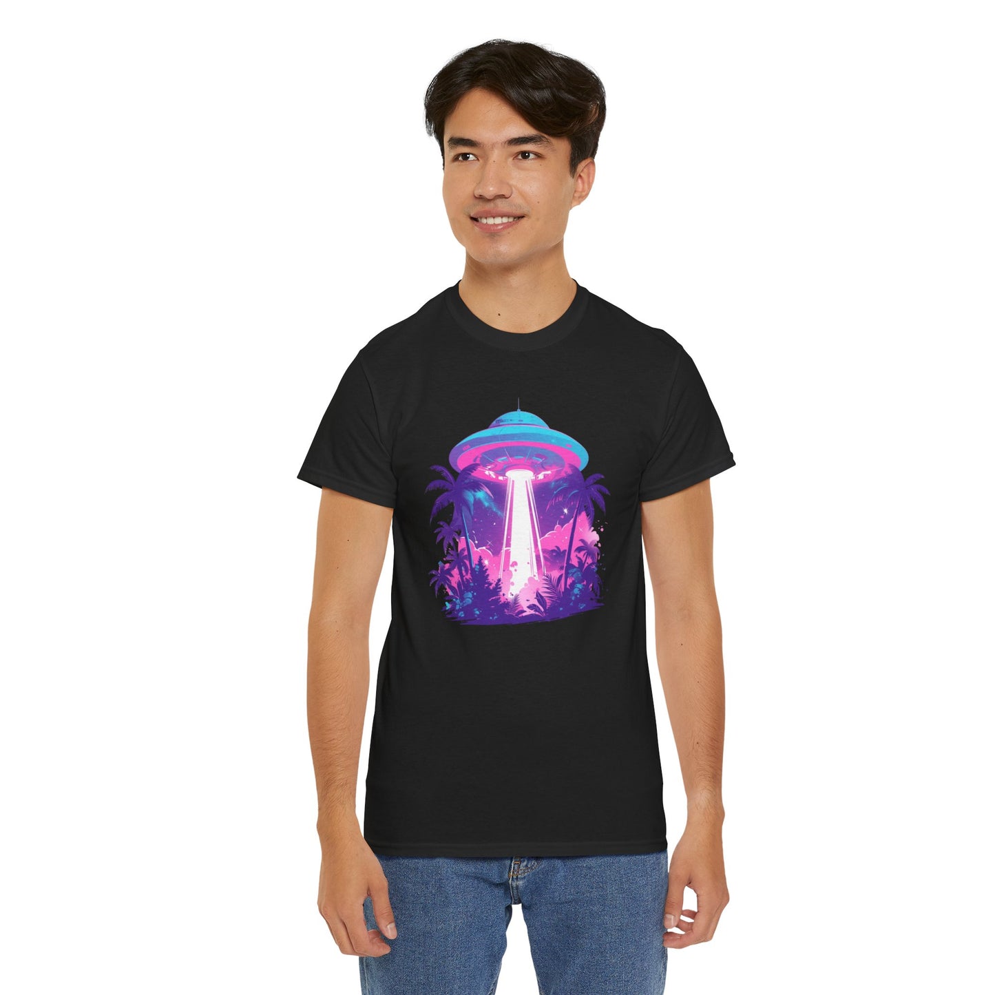 Tropical UFO Unisex Heavy Cotton Tee