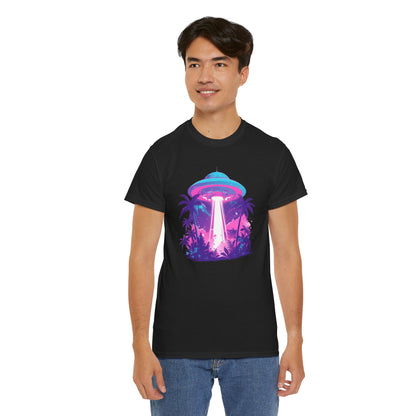 Tropical UFO Unisex Heavy Cotton Tee