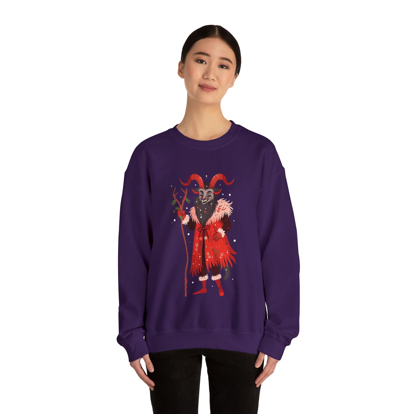 Merry Krampus Unisex Heavy Blend™ Crewneck Sweatshirt