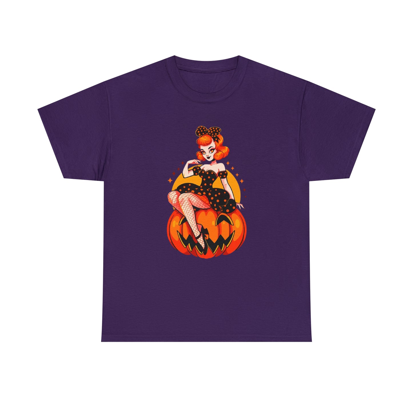 Pumpkin Pinup Unisex Heavy Cotton Tee