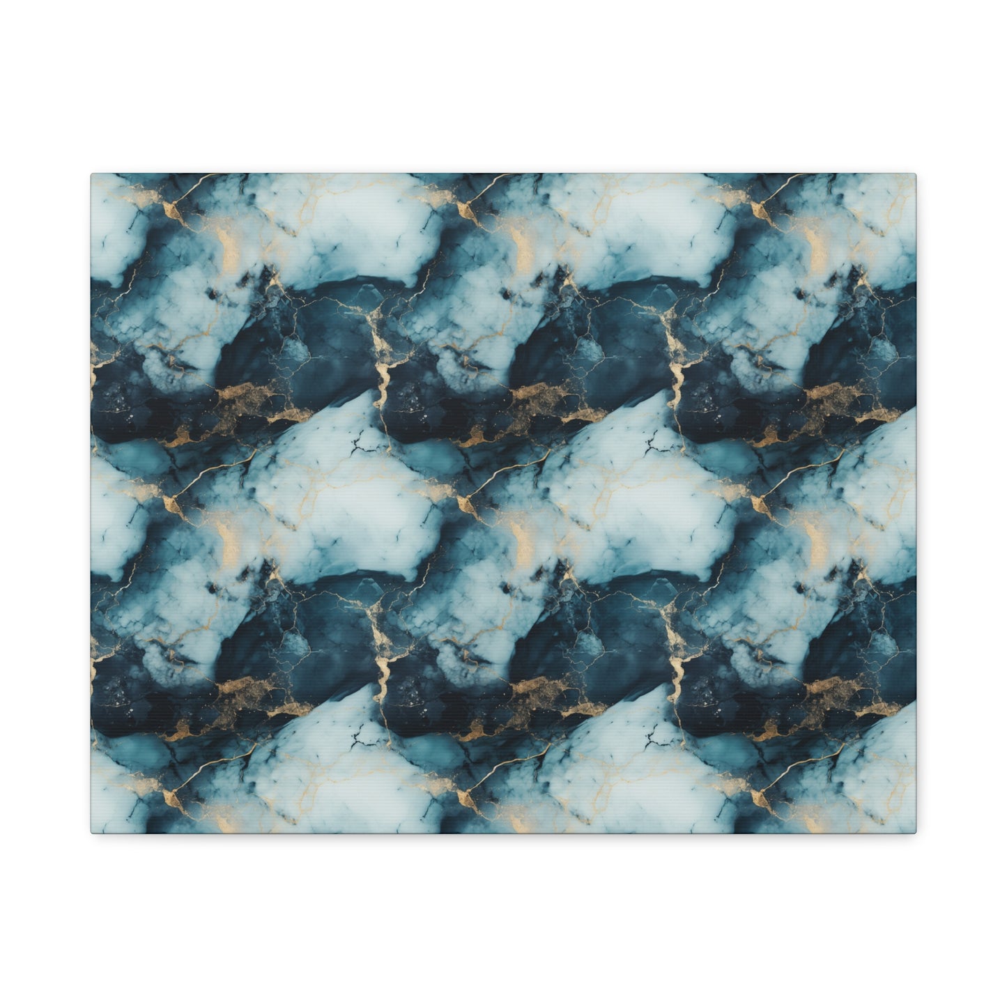 Cool Blue Marble Canvas Gallery Wrap