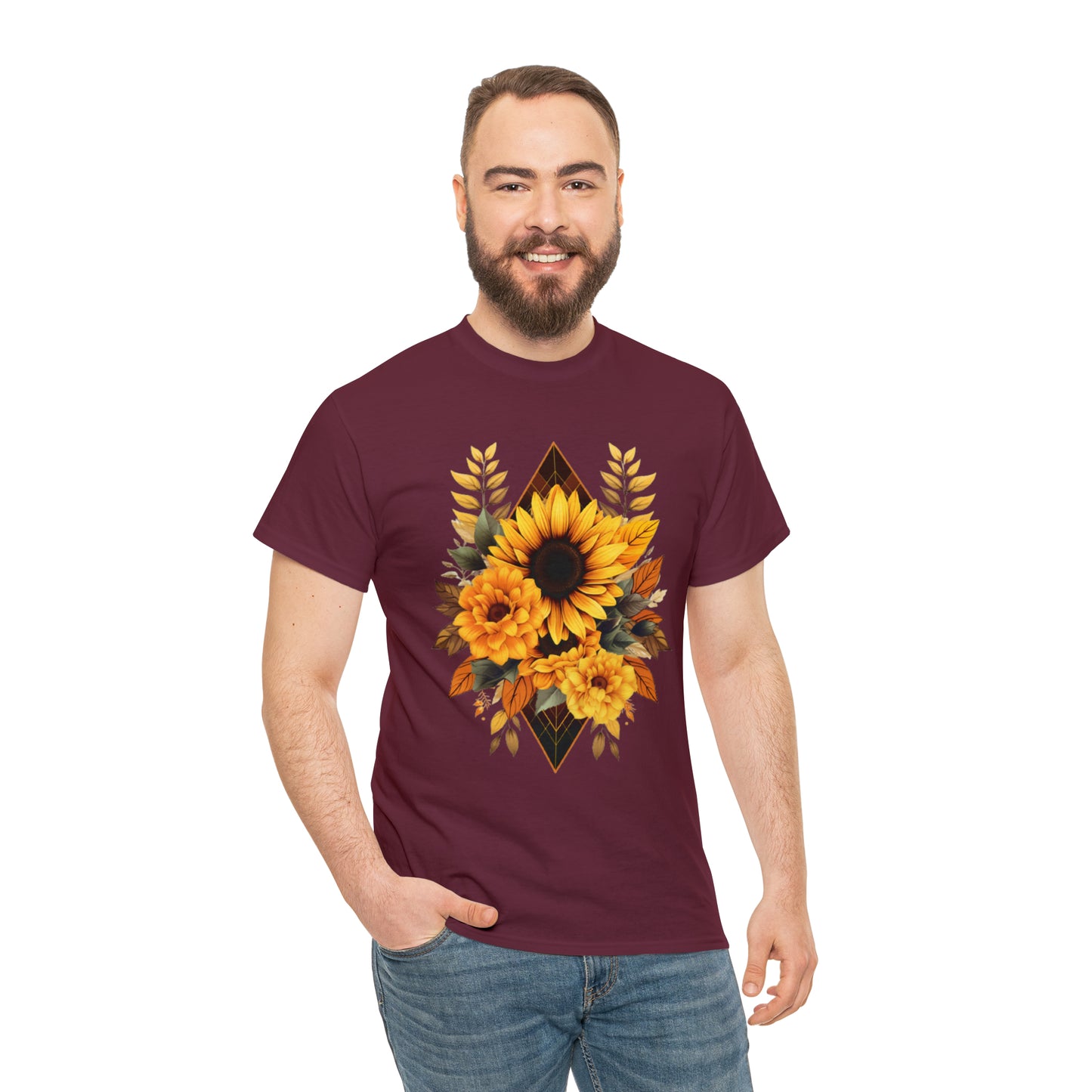 Sunflowers Unisex Heavy Cotton Tee