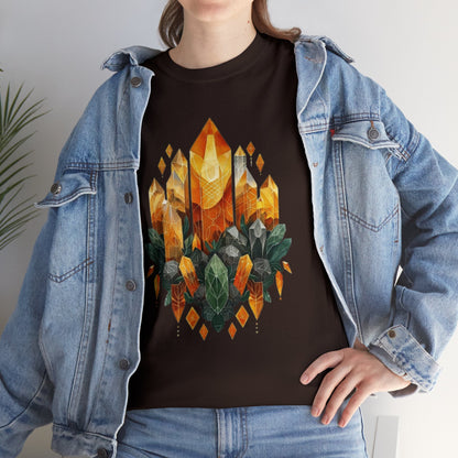 Earthen Crystal Cluster Unisex Heavy Cotton Tee