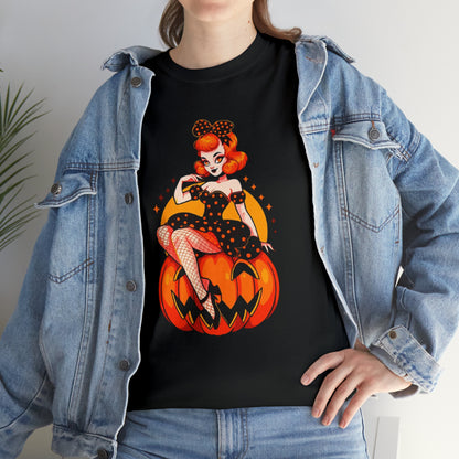 Pumpkin Pinup Unisex Heavy Cotton Tee