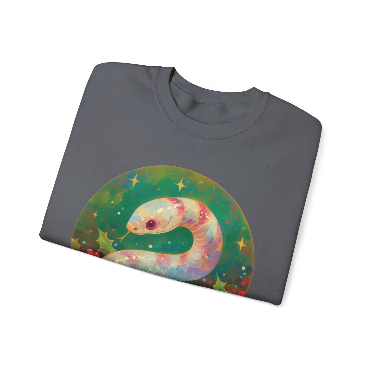 Candy Stripe Snake Unisex Heavy Blend™ Crewneck Sweatshirt