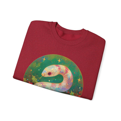 Candy Stripe Snake Unisex Heavy Blend™ Crewneck Sweatshirt