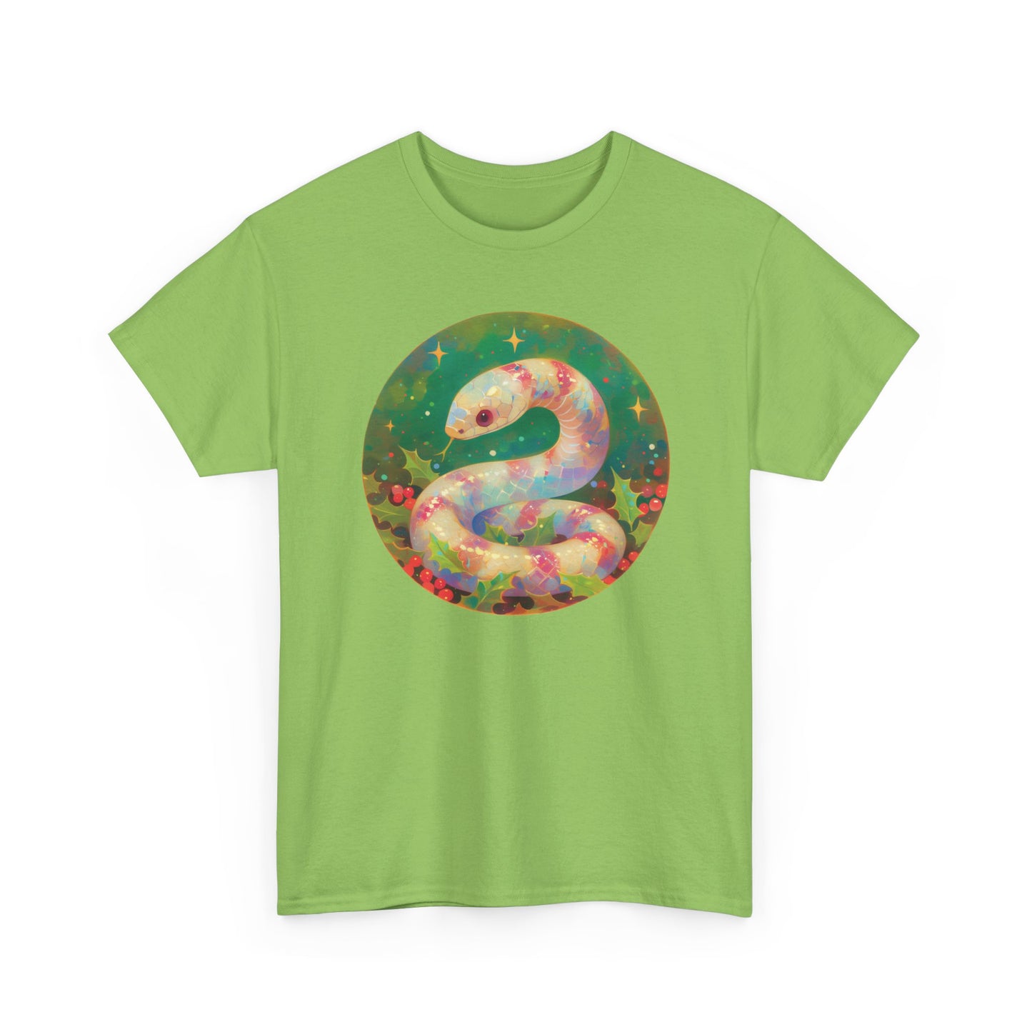 Candy Stripe Snake Unisex Heavy Cotton Tee