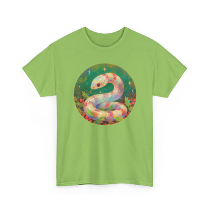 Candy Stripe Snake Unisex Heavy Cotton Tee