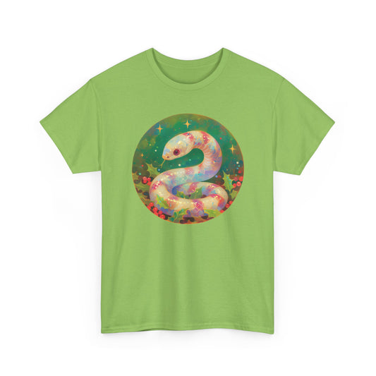 Candy Stripe Snake Unisex Heavy Cotton Tee