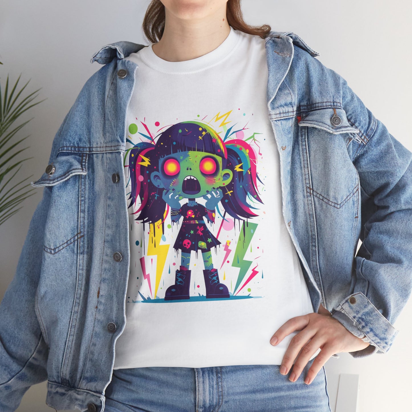 Electrified Zombie Unisex Heavy Cotton Tee