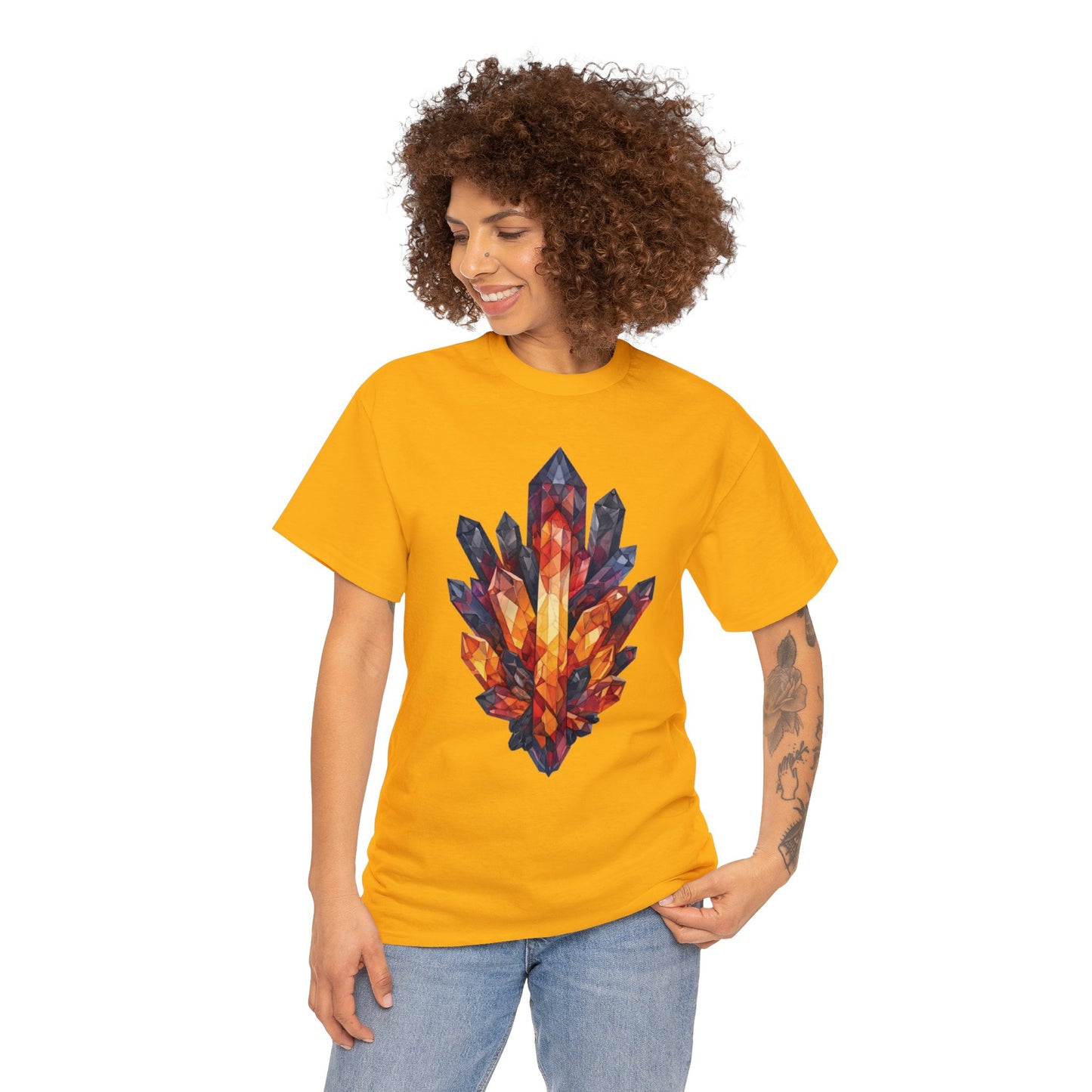 Volcanic Crystal Cluster Unisex Heavy Cotton Tee