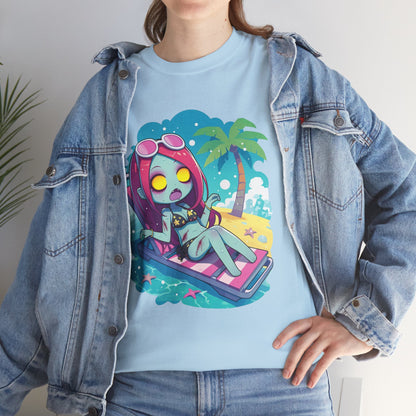 Beach Babe Zombie Unisex Heavy Cotton Tee