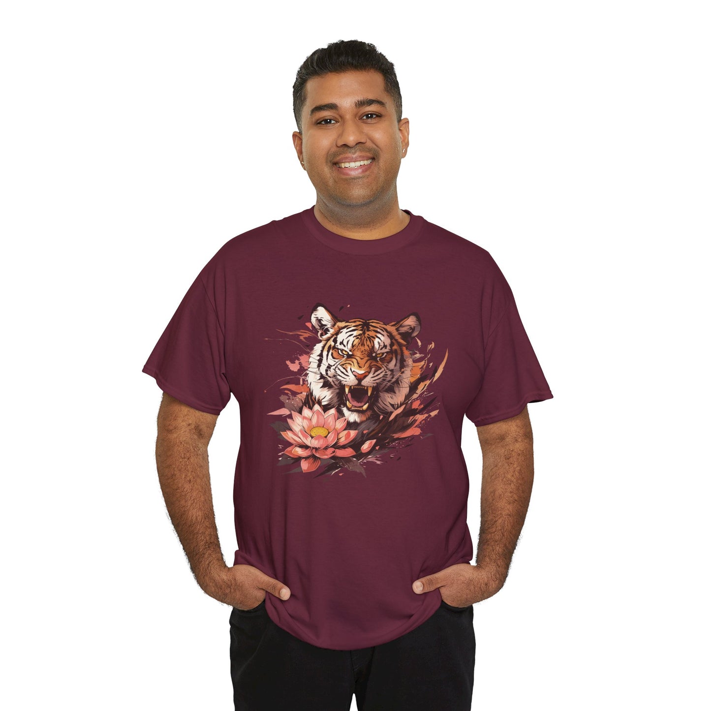 Lotus Tiger Unisex Heavy Cotton Tee