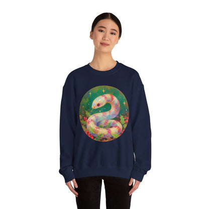 Candy Stripe Snake Unisex Heavy Blend™ Crewneck Sweatshirt