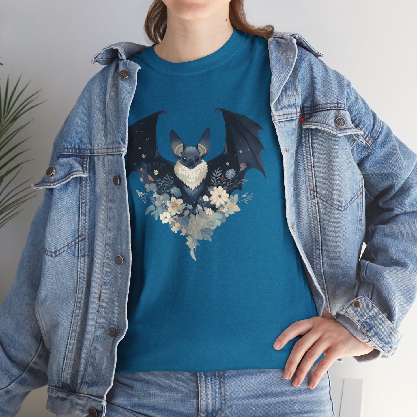 Midnight Bat Unisex Heavy Cotton Tee
