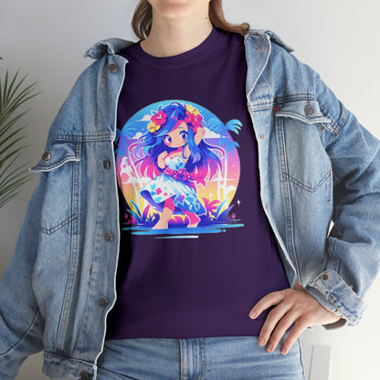Hula Girl Unisex Heavy Cotton Tee