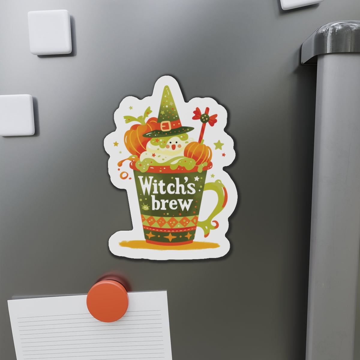 Witch's Brew Die-Cut Magnets