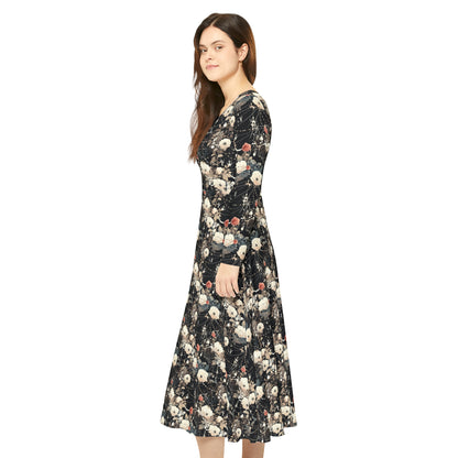 Shimmerweb Women's Long Sleeve Dance Dress (AOP)