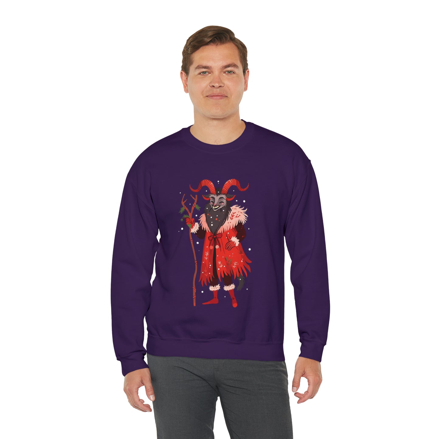 Merry Krampus Unisex Heavy Blend™ Crewneck Sweatshirt
