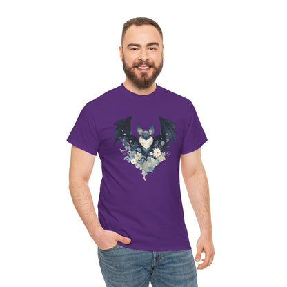 Midnight Bat Unisex Heavy Cotton Tee