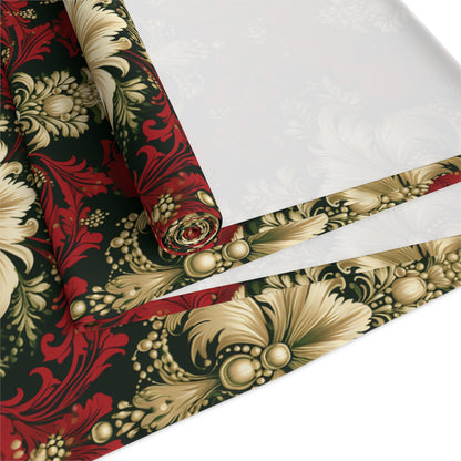 Christmas Damask Table Runner (Cotton, Poly)