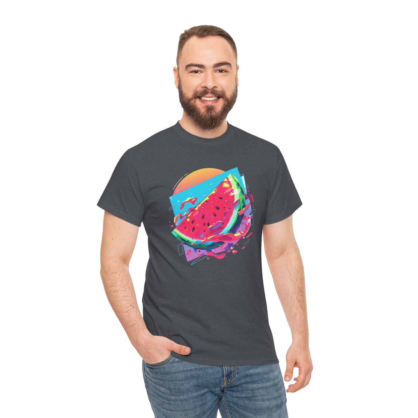 Summer Watermelon Unisex Heavy Cotton Tee