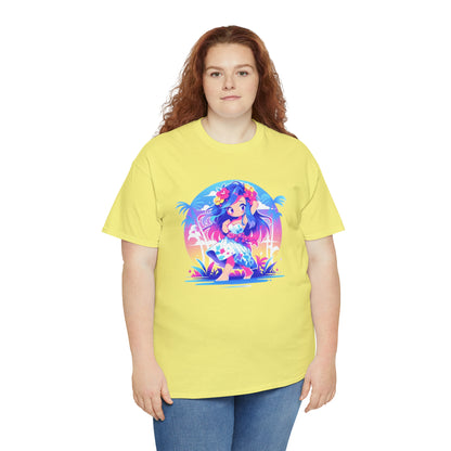 Hula Girl Unisex Heavy Cotton Tee