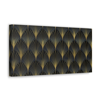Art Deco Fans Canvas Gallery Wrap