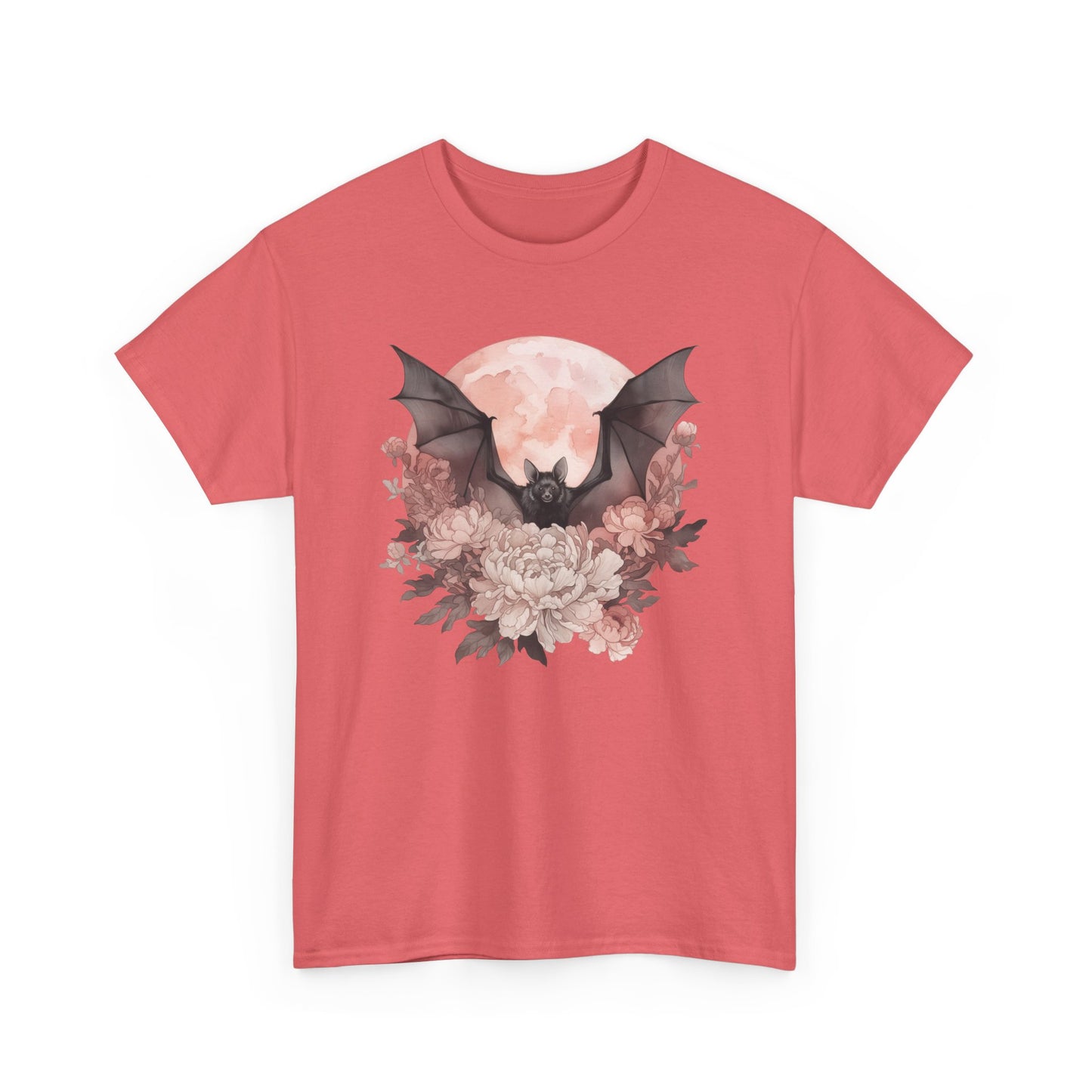 Strawberry Moon Bat Unisex Heavy Cotton Tee
