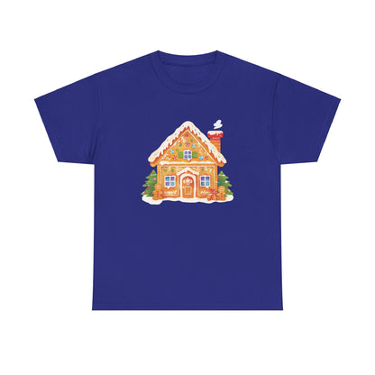 Gingerbread House Unisex Heavy Cotton Tee