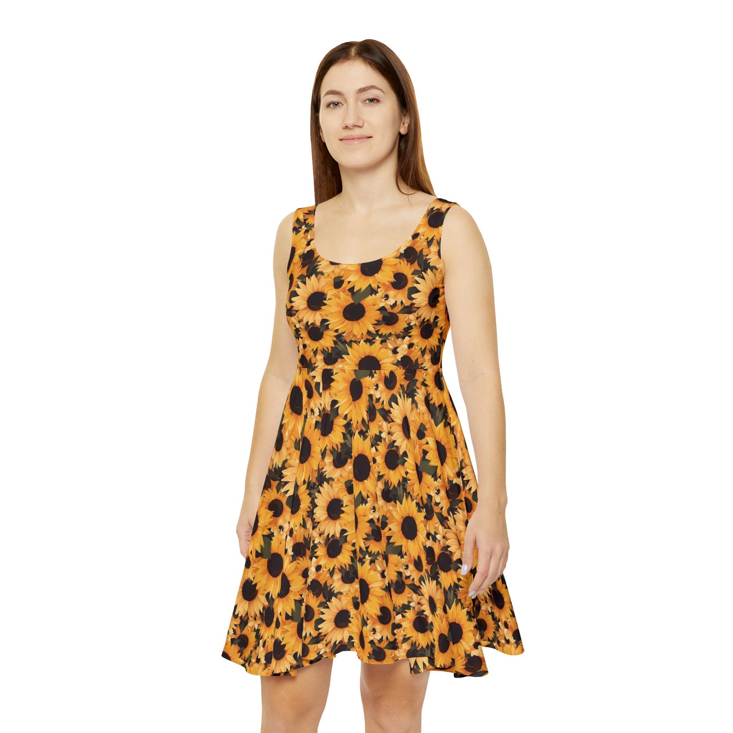 Sunflower Field Women's Skater Dress (AOP)